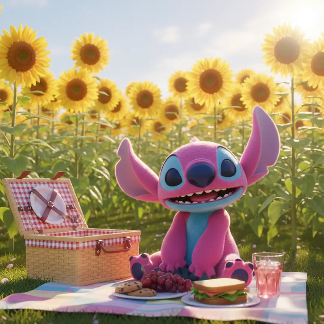 استیچ در حال تفریح