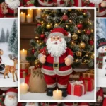 8 مدل عکس عروسک بابانوئل بامزه برای پس‌زمینه و استوری