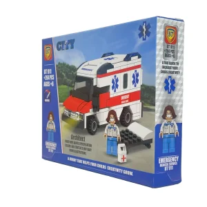لگو ماشین آمبولانس 264 قطعه 1شخصیت کد BT911