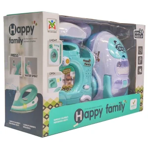 ست اسباب بازی جاروبرقی و چرخ خیاطی برند هپی فمیلی کد NO.LS8239Q