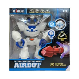 اسباب بازی ربات کنترلی رنگ سفید آبی کد : J1034A