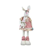 عروسک خرگوش دختر پا تلسکوپی 45 سانتی متری کد NO.004