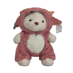 عروسک خرس لباس شخصیت بزغاله مفصل دارارتفاع 40 کد NO.8571-57