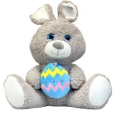 عروسک خرگوش پولیشی تخم مرغ رنگی به دست