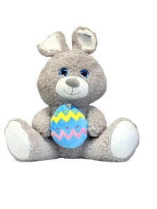 عروسک خرگوش پولیشی تخم مرغ رنگی به دست