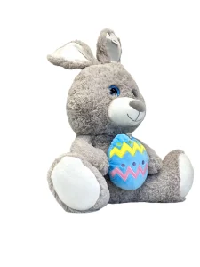 عروسک خرگوش پولیشی تخم مرغ رنگی به دست