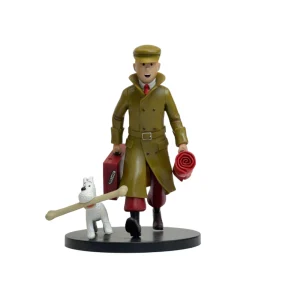 فیگور تن تن و میلو به همراه چمدان جعبه دار اورجینال