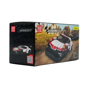 لگو ماشین پورشه آر اس آر سفید قرمز برند Mould King همراه با باکس 349 قطعه کد NO.27010