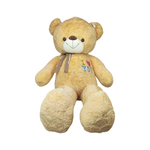 عروسک خرس پاپیون I LOVE YOU به سینه چرم کد NO.206