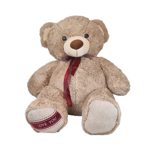 عروسک خرس نشسته کف پا لاو سایز 120 سانتی متری