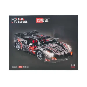 لگو ماشین مک لارن نارنجی مشکی 1142 قطعه مقیاس 1/14 برند CACO BLOCKS کد NO.C013