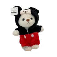 عروسک خرس ایستاده لباس دار میکی موس 25 سانتی متر