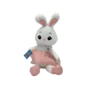 عروسک خرگوش دامن توری صورتی لباس پشمی کد NO.253