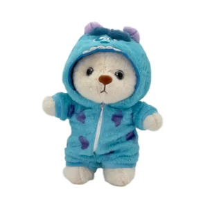 عروسک خرس ایستاده لباس دار سالیوان 25 سانتی متر