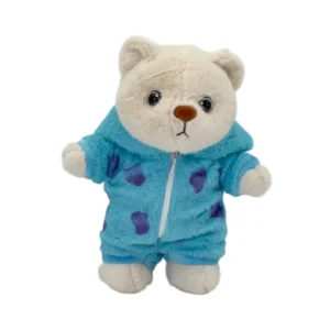 عروسک خرس ایستاده لباس دار سالیوان 25 سانتی متر